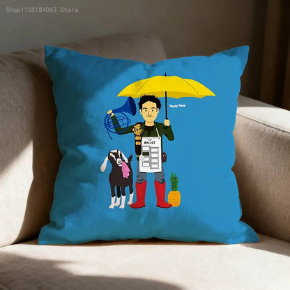 H-How I M-Met Your M-Mother Pillowcases Bedroom Living Room Sofa Home Decor Polyester Cushion Cover with Zipper