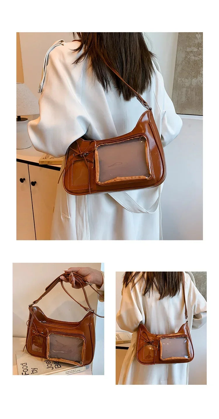 Koreańska Przezroczysta Torba Ita Bag JK Harajuku Duża Pojemność Torba Na Ramię Dla Kobiet Dziewcząt Torebka Y2k Kawaii Bolso Mujer