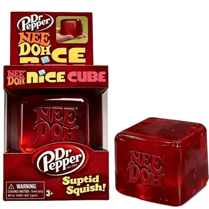 NeeDoh Nice Cube Squish Fidget Toy Sensory Stress Reliever Anxiety Calm Focus Cube All Ages Gift