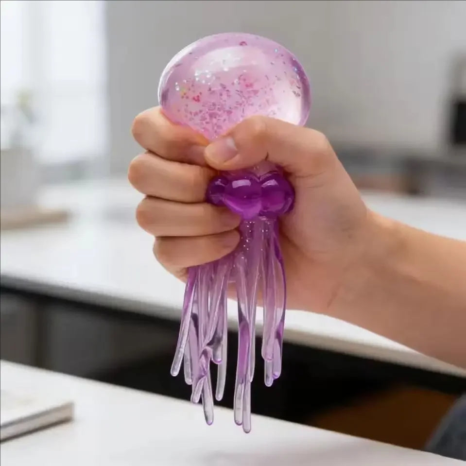Squishies Nee Doh Meduza Zabawka do ściskania, Zabawka sensoryczna wodna Miękka galaretka do ściskania, antystresowa zabawka fidget