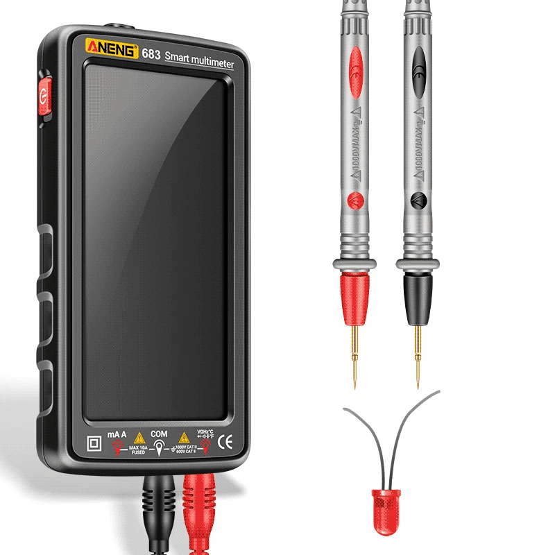 ANENG 683 Inteligentny Multimetr Akumulatorowy Wysokiej Klasy Dotykowy 6000 Zliczeń Multimetro Tester Multitester AC/DC Napięcie Prąd Narzędzie