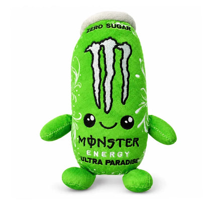 HOT- Monster Plush White Energy Drink Plush Toy Simulation Can Stuffed Doll Cute Soft Figure Decor Gift Friend Home Ornament