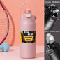 Stainless Steel Vacuum Bottle Large Capacity 1.2L/1.5L Insulated Thermo Water Flask Dual Use Lids Direct Straw Sport Gym Tumbler