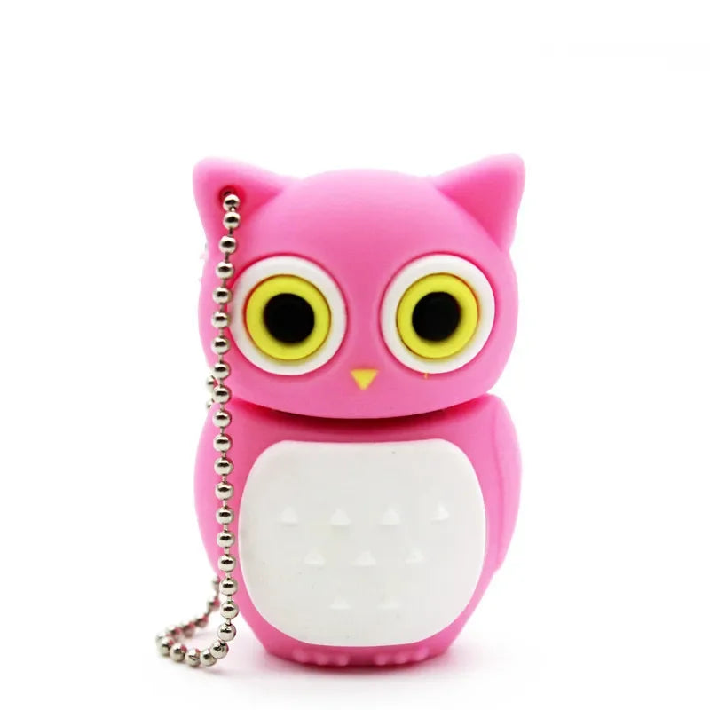 JASTER Uroczy Kreskówkowy Zwierzęcy Pendrive USB 64 GB Pingwin Kot Pamięć USB 32 GB Sowa Dinozaur Pendrive 16 GB Pszczoła Lis Pendrive 8 GB