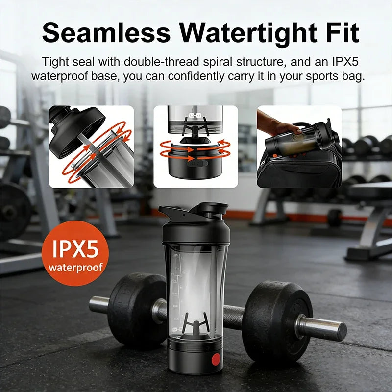 large capacity Electric Protein Shaker Mixing Cup Automatic Self Stirring Water Bottle Mixer Type-C interface