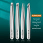 Professional Eyebrow Tweezers Set Silvery and Rose Golden Eyebrow Forceps Beauty Tool Set For Facial Hair Inward Growing