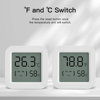 Tuya Zigbee Temperature Humidity Sensor Mini Screen Thermometer For Smart Home Automation Work with Google Home Alexa