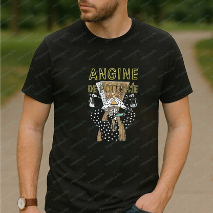 Angine De Poitrine Mens T-shirts and Tank Tops - Summer Short-sleeved Men's and Women's Comfortable T-shirts