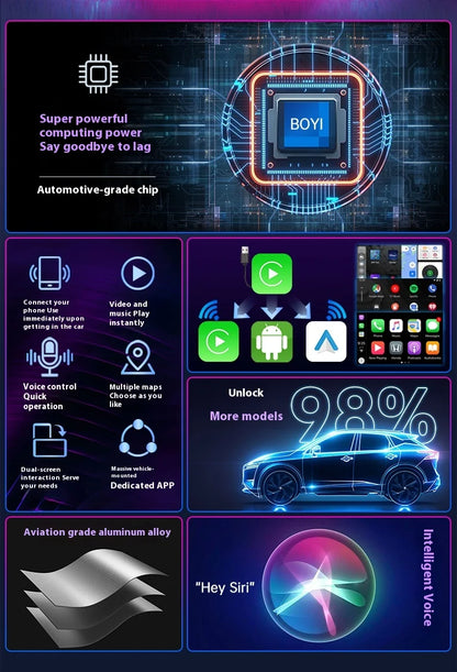 3in1 Ai Box 4G For apple android auto wireless carplay adapter Adaptor For netflix Youtube 4k Ai Box android 13 8+128G WIFI