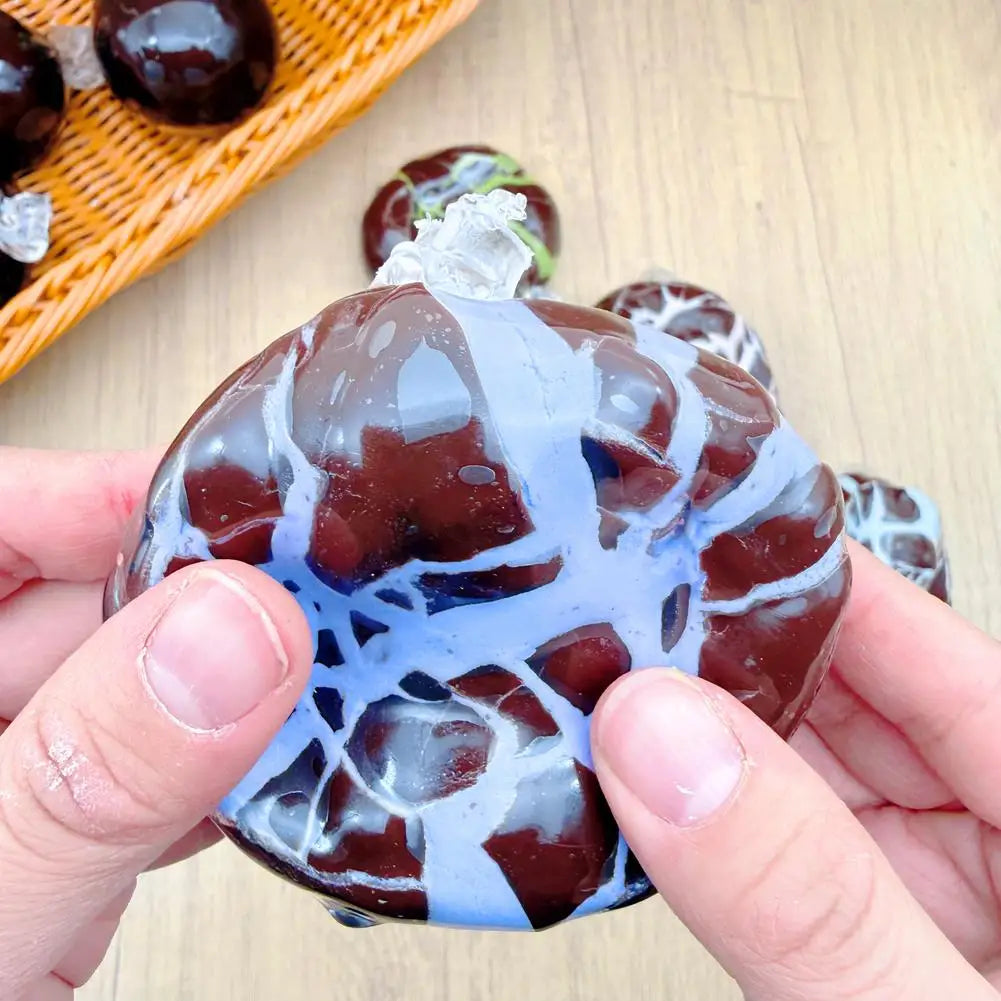 1pc High-end Matcha Mint Chocolate Handmade Ball Anti Stress Sensory Fidget Toy Cracking Wax Ball Soft Decompression Toys Gift