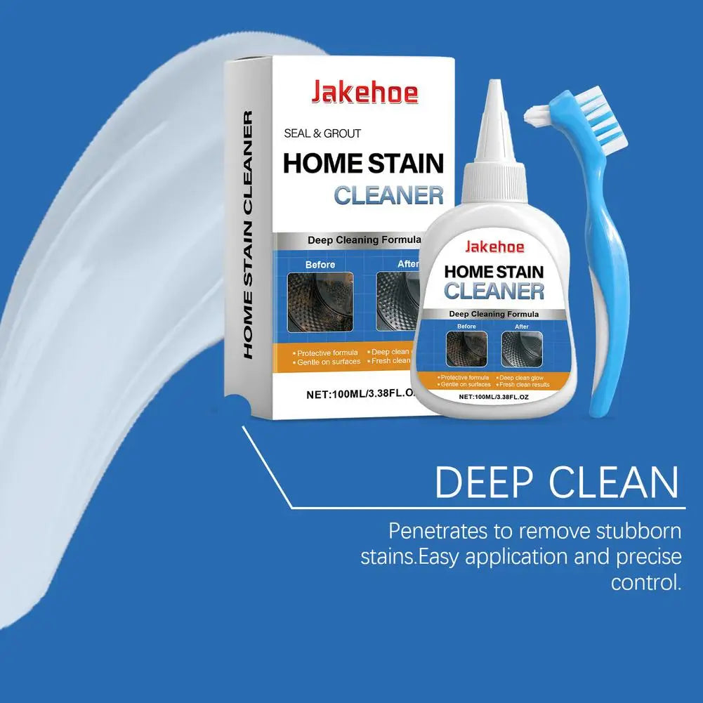 1 Set Household Stain Remover Gel Heavy Duty Washing Machine Cleaner With Brush Shower Bathroom Sink All-Purpose Cleaning Gel