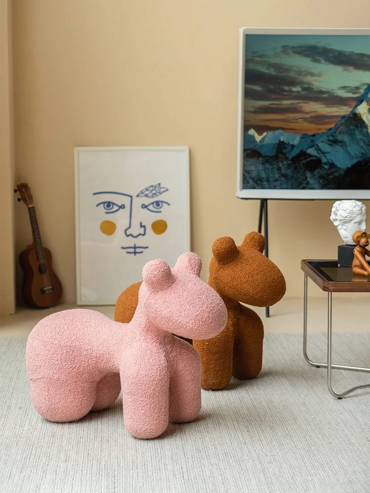 Modern creative single sofa ornament gift living room chairs Design Relaxing chair home furniture lint Pony stool chair