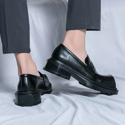 Men's Formal Shoes Fashionable Square Toe Loafers