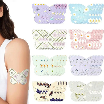 Blood Glucose Meter Sensor Fixing Patch Sweatproof Adhesive Strips 5pcs Set For Diabetic Monitoring Fitness Running Outdoor Use