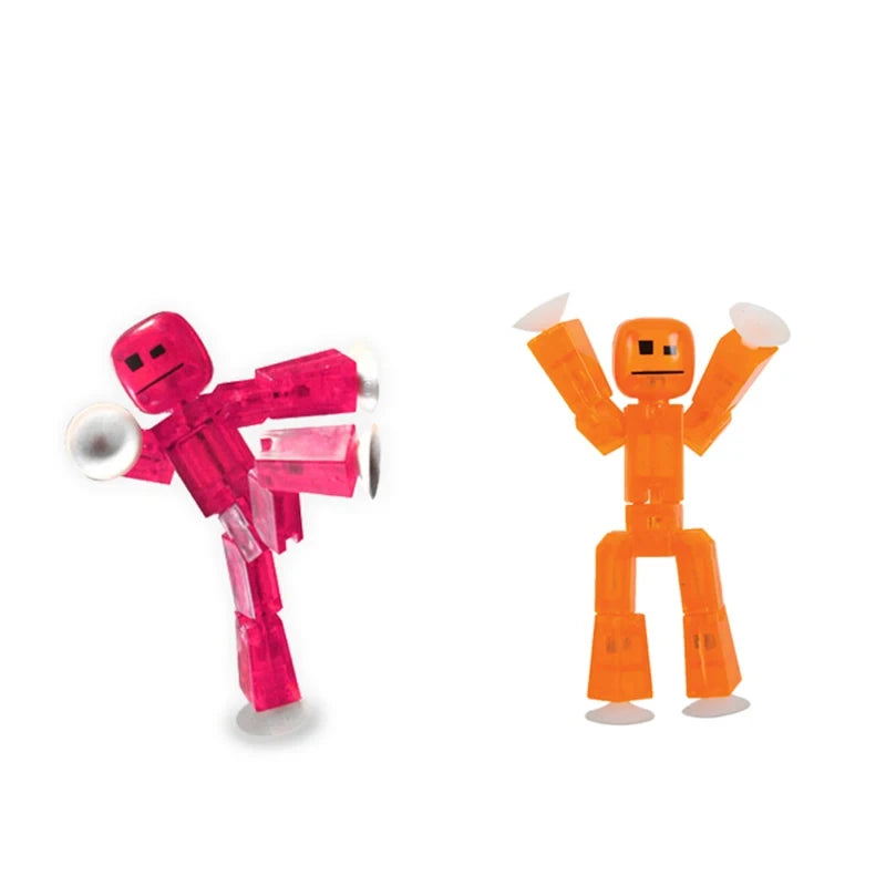 Suction Cup Toys Sticky Robbot Toys for Boys Funny Deformable Action Figure Sucker Toys for Kids Adult Birthday Gifts