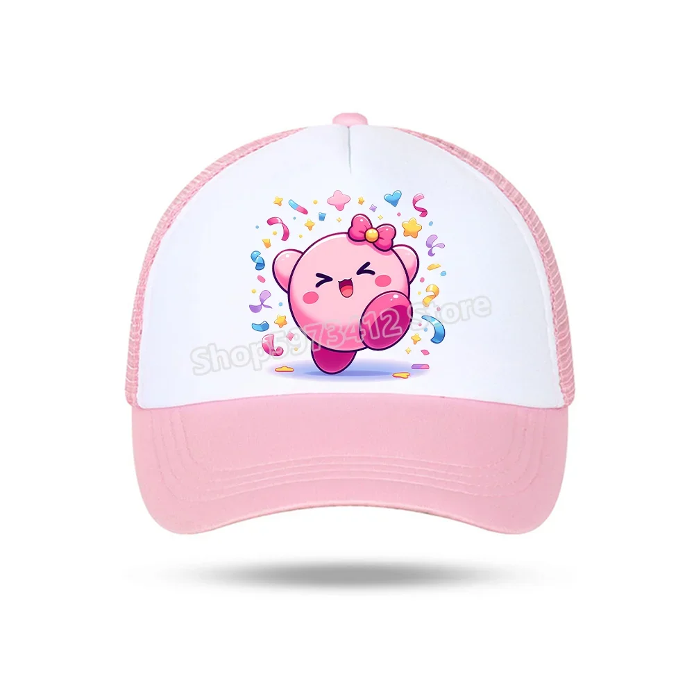 Star Kirbys Children Baseball Hat Cartoon Casuals Bonnet Outdoor Sports Sun Cap Peaked Caps Unisex Men Baby Kids Birthday Gifts
