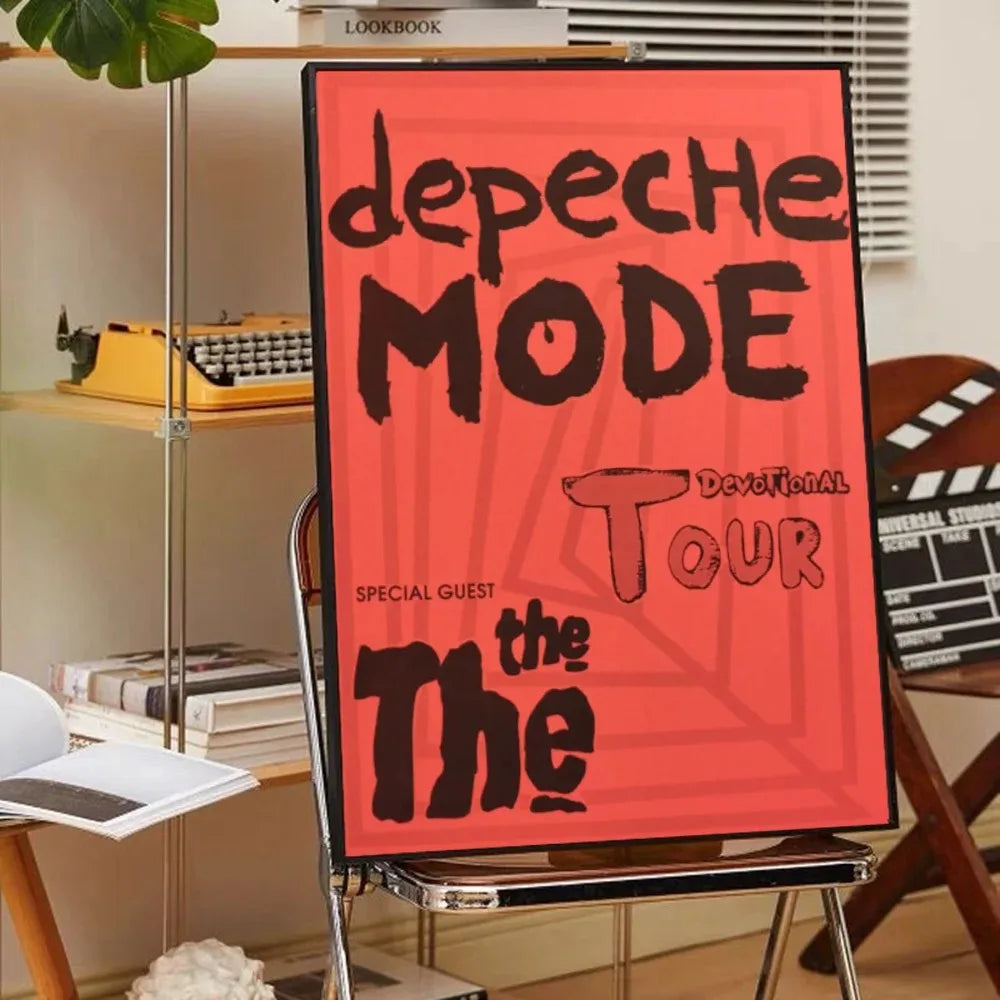 D-Depeche-Mode Singer Star Anime Posters Room Bar Cafe Room Decor Canvas Painting