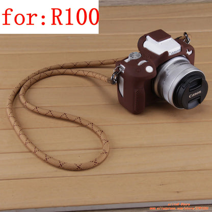 for Canon EOS-R100 Camera Soft Case R50 Silicone shell protective cover Prevent scratching the camera bag One shoulder neck bag