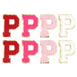 8pcs Sweet 26 Letters Towel Embroidery Patch Pink A-Z Self-adhesive Sticker Decoration For DIY Apparel Bag Crafts Accessories