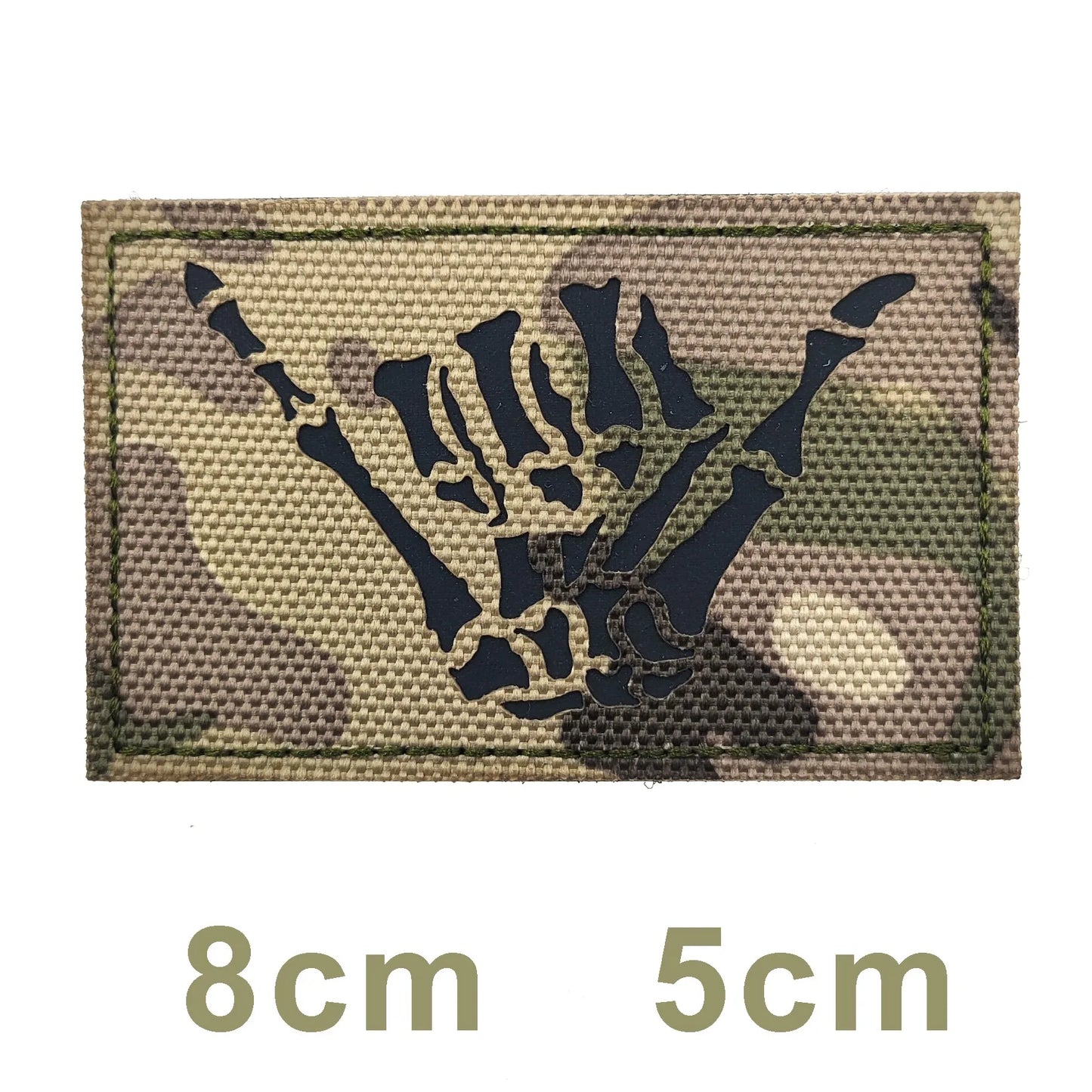 Cross Skull Finger Skeleton Tactical Clothes Vest Backpack Templar Knight Ride Bounty of Hunter Ranger Tags Magic Patch