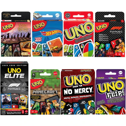 UNO Flip Playing Cards Games, Super Mario, Minecraft, Lord of the Ring, Hot Wheels, No Mercy, Social Board Table Party Games, Ki