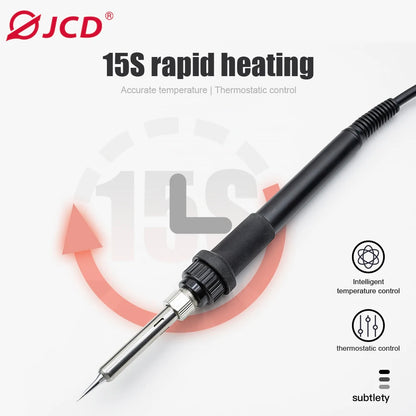 JCD 750W 8586D Soldering Station 2 IN 1 Hot Air Gun LCD Dual Digital Display Electric Soldering Iron SMD Welding Rework Station