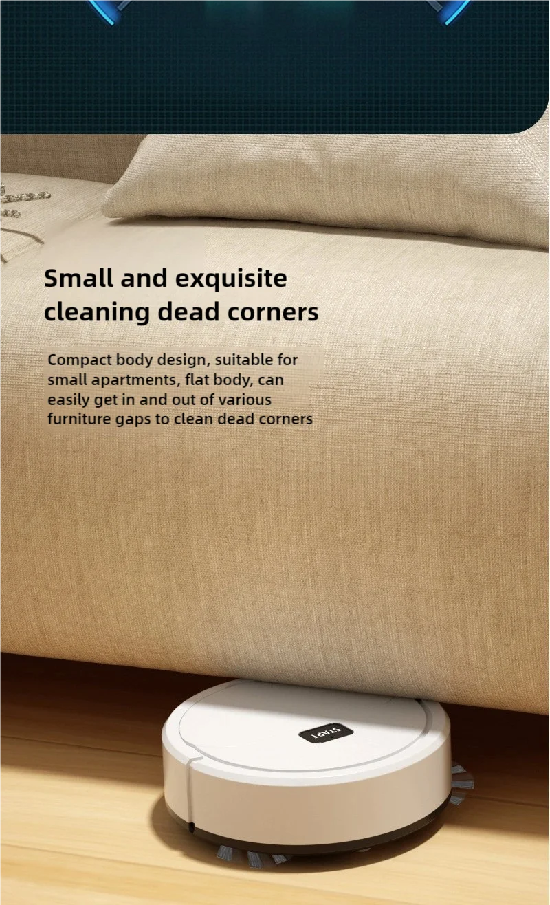Electric Sweeper Intelligent Automatic Lazy Sweeper Robot Household Cleaner USB Charging Vacuum Cleaner Gifts Cleaning Tools