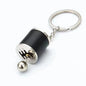Metal Keyring Creative Car Shifter Keychain Six-Speed Gear Stick Knob Gearbox Model Key Antistress Adults New Fidget Toys