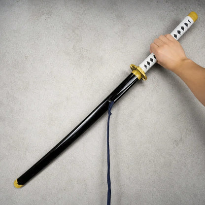 40inch 101cm Katana Sword Devil May Cry Vergil Yamato Wood Bamboo Blade Anime Cosplay Costume Prop Belt Holster Stand Holder Samurai Ninja Katana Wooden Sword Sabre Schwert Manga Game Cosplay Katana Toy Gift Collection Displa