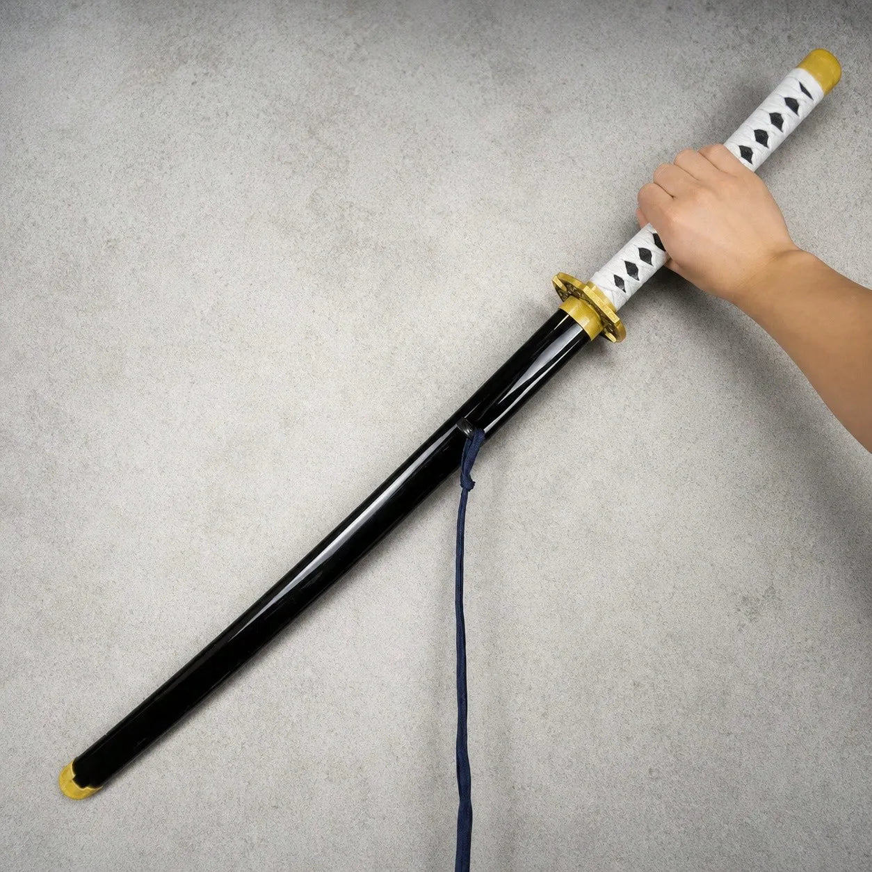 40inch 101cm Katana Sword Devil May Cry Vergil Yamato Wood Bamboo Blade Anime Cosplay Costume Prop Belt Holster Stand Holder Samurai Ninja Katana Wooden Sword Sabre Schwert Manga Game Cosplay Katana Toy Gift Collection Displa