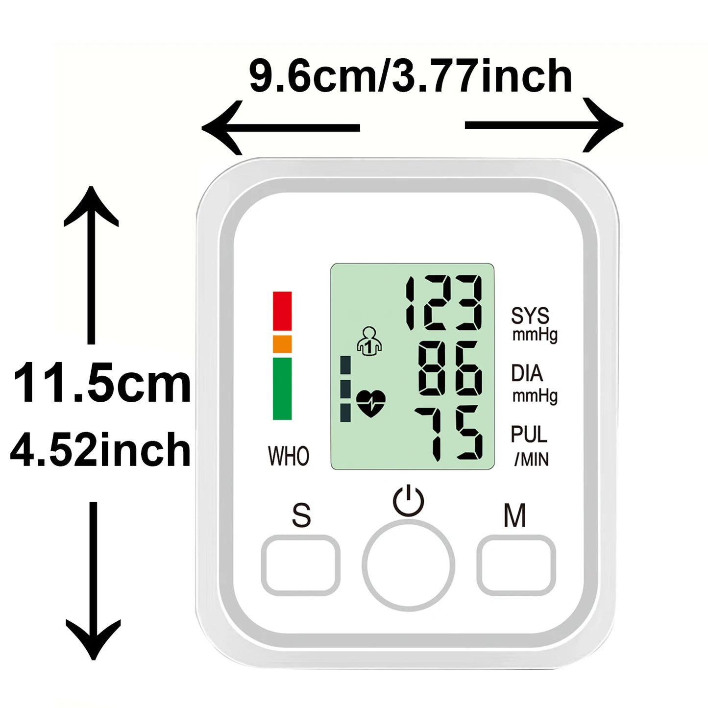 USB Digital Sphygmomanometer Medical Health Detector Home Upper Arm Blood Pressure Measur Adult kid Pulse Monitor