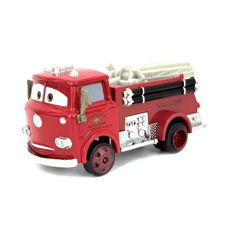 Disney Pixar Cars Lightning McQueen Storm Jackson Mack Container Truck 1/55 Ratio Die Casting Alloy Car Model Toys Truck Gifts
