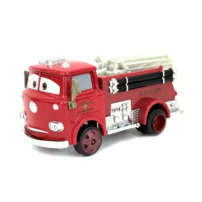 Disney Pixar Cars Lightning McQueen Storm Jackson Mack Container Truck 1/55 Ratio Die Casting Alloy Car Model Toys Truck Gifts