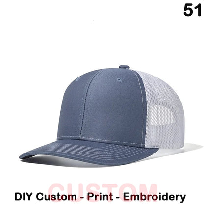 Fedoryn Custom Embroidery Baseball Cap for Men and Women DIY Design Mesh Cap LOGO Print Hat Quality Truck Hat Wholesale Unisex