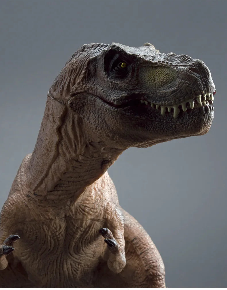 Large-Sized Tyrannosaurus Rex Dinosaur Model Realistic Solid Rubber Hand Puppet Jurassic Figurine - Decorative Gift for Kids And