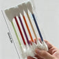 6Pcs Creative Cat Toys Cotton Swab Shaped Catnip Toy Giant Kitten Grinding Biting Stick Teething Cleaning Chew Toys Pet Supplies