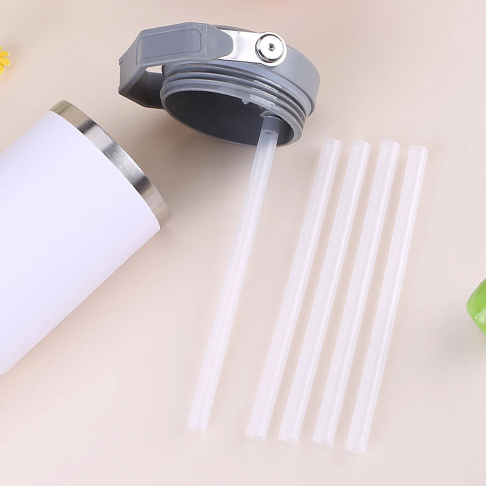 5Pcs Replacement Straws Wear-Resistant Reusable Straws Clear Straws Plastic Straws for Stanley 30oz Tumbler
