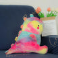 Color dinosaur plush toy,Squishy Dinosaur Doll Plush Toy, Sitting Soft Dino Plushie Colorful Little Cartoon Kawaii Animal Peluch