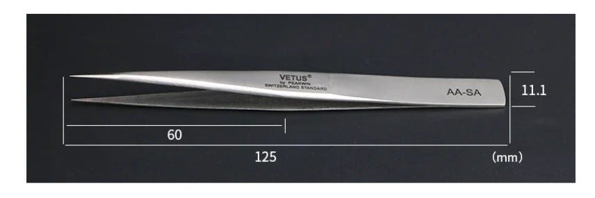 100% brand Stainless Steel anti-static eyelash tweezers superhard Eyelash Extension tool Best Quality Tweezer