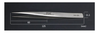 100% brand Stainless Steel anti-static eyelash tweezers superhard Eyelash Extension tool Best Quality Tweezer