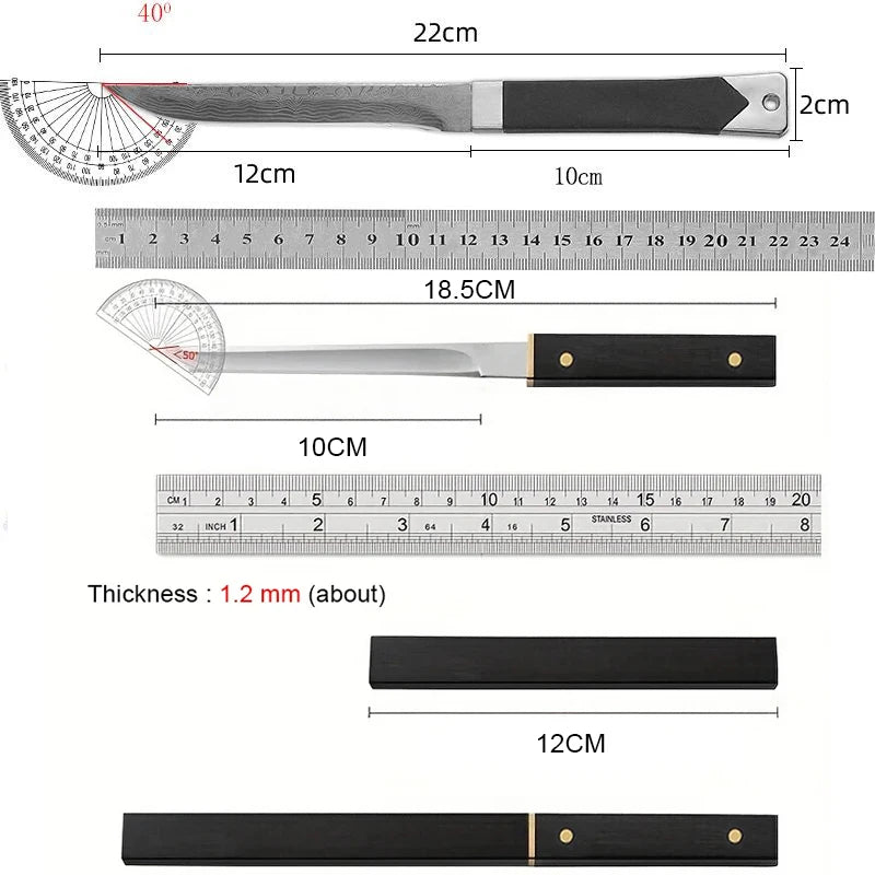 1/2/3-piece meat cutting knife set - stainless steel sharp blades. Suitable for kitchen use for cutting fruits and removing bone