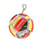 Football Keychain Fidget Toy Stress Relief Pendant Soccer Ball for Fan Portable Multi-National Team Souvenir for Car Key Handbag