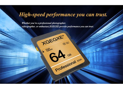 XGEGXE SD Card 32GB Class 10 High Speed 633x Video Card 4GB 8GB 16GB UHS-1 Professinonal Flash Memory Card for Camera Laptop