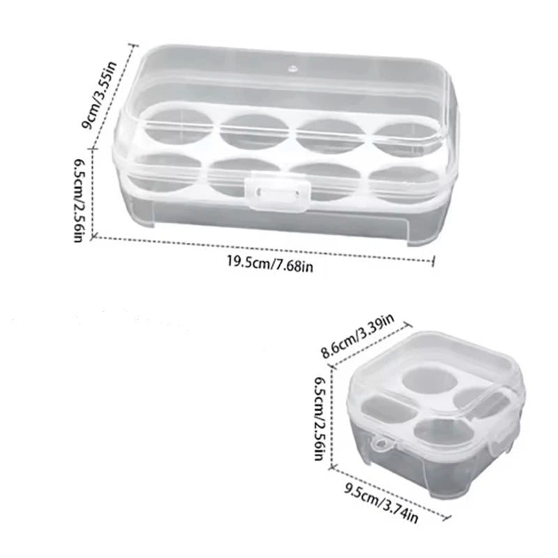 Outdoor Shockproof Egg Box Storage Box, Portable Camping Shatterproof Egg Tray, Home Plastic Protection Box, Travel Shatterproof