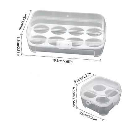 Outdoor Shockproof Egg Box Storage Box, Portable Camping Shatterproof Egg Tray, Home Plastic Protection Box, Travel Shatterproof