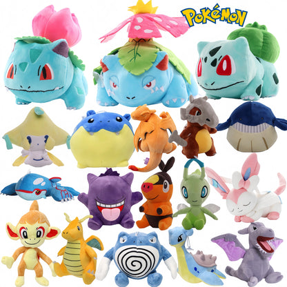 Cute Venusaur Ivysaur Bulbasaur Plush Doll Pokemon Pikachu Peluche Peluche Stuffed Toy Cartoon Frog Kids Xmas Gift