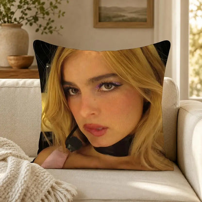 Person A-Addison R-Rae Funny Cushion Cover Soft Short Plush Decorative Pillow Cover for Sofa Bedroom Easy to Clean