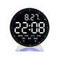 Digital Alarm Clock Week Date Second Hand Display Mood Light Dual Alarm Auto Dimmable Snooze Table Clock 12/24H DST LED Clock