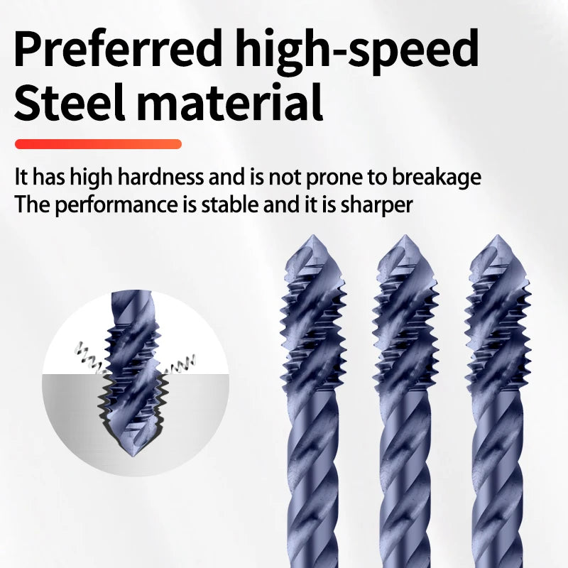 BOSS TAPS HSSE M35 M42 DIN 371 376 Standard Spiral Fluted Tap Pointed Roll Forming M2.5 M3 M4 M5 M6 M8 Machine Screw Thread Taps