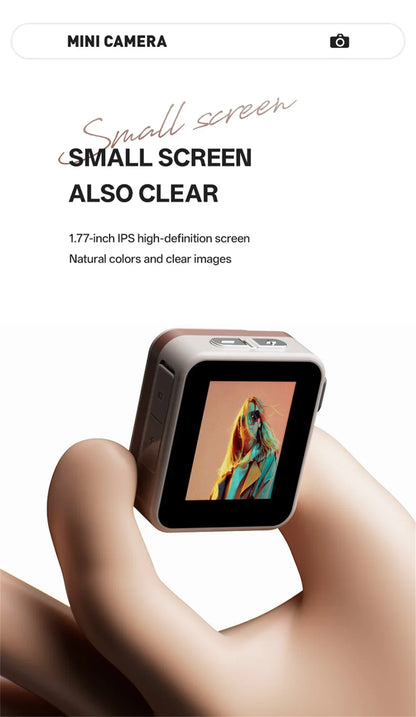 2025 New Thumb Pocket CCD Digital Camera HD Retro Mini Camera Portable Keychain Camera Outdoor Travel Photo Recorder Gift